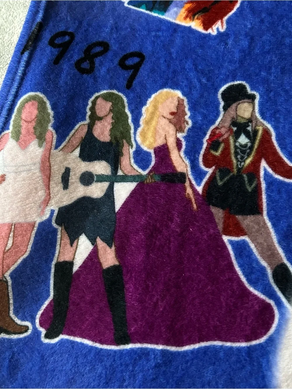 Swiftie Themed Plush Throw Blanket Cruel Summer Lover Songs 1989 Soft Cozy Music